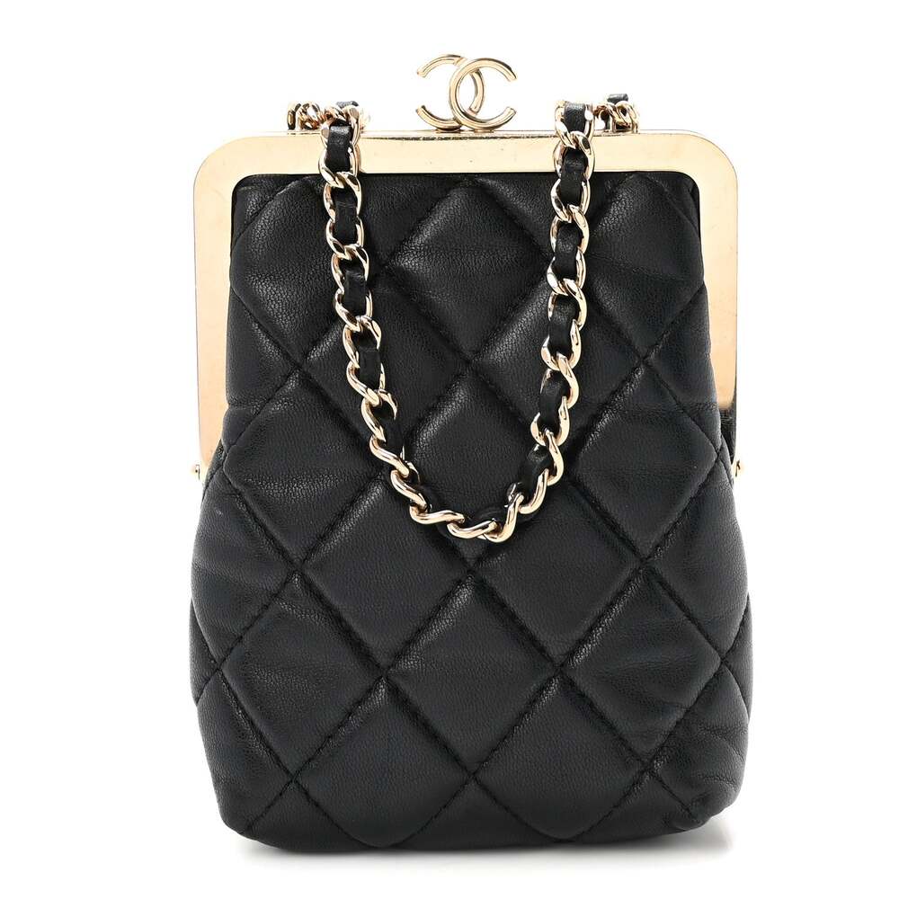 Chanel Lambskin Plexi Quilted Cc #280011C19B
